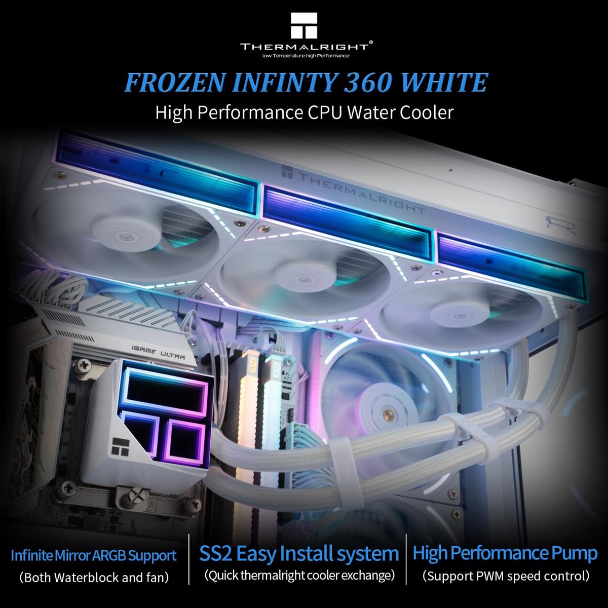 Thermalright Liquid Cooler Frozen Infinity 360 ARGB White Thermalright Liquid Cooler Frozen Infinity 360 ARGB White